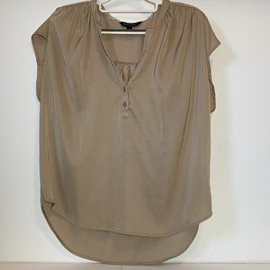Banana Republic Button Dolman-Sleeve Top M Tan